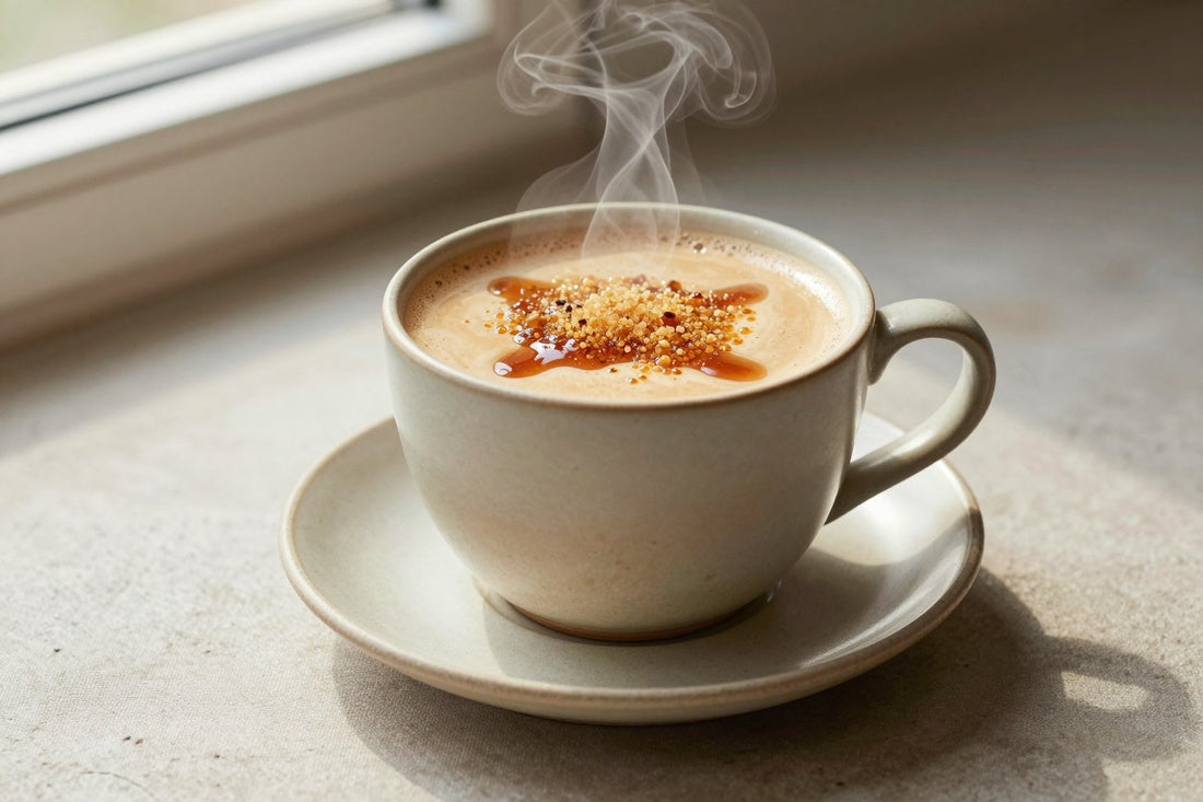 Brown Sugar Steamer in a ceramic mug