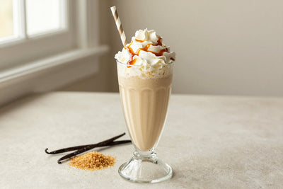 Brown Sugar Vanilla Milkshake in a glass