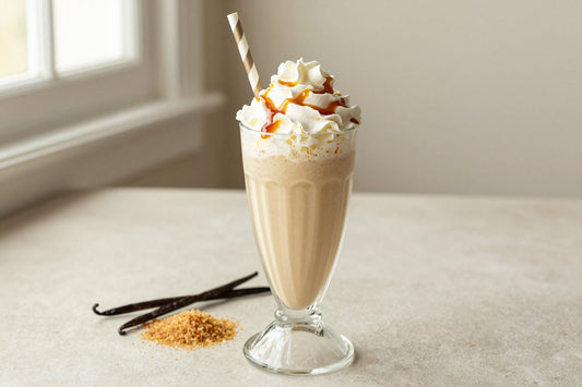 Brown Sugar Vanilla Milkshake in a glass