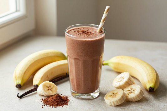 Brownie Batter Smoothie in a glass