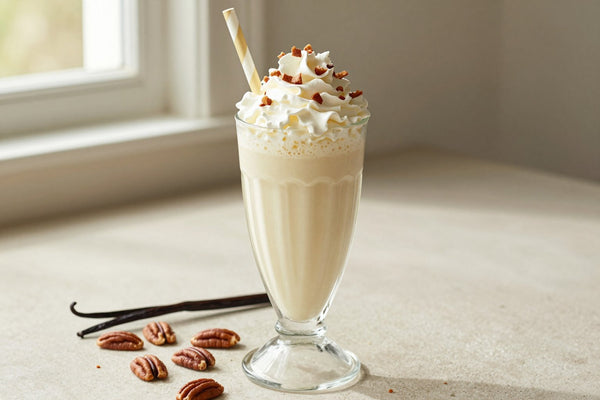Butter Pecan Milkshake in a glass