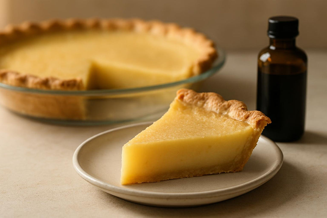 Slice of buttermilk pie