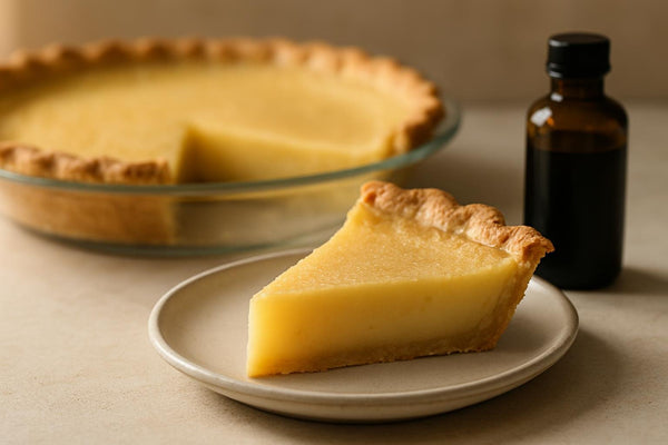 Slice of buttermilk pie