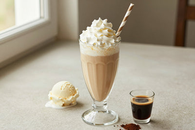 Cappuccino Milkshake in a glass
