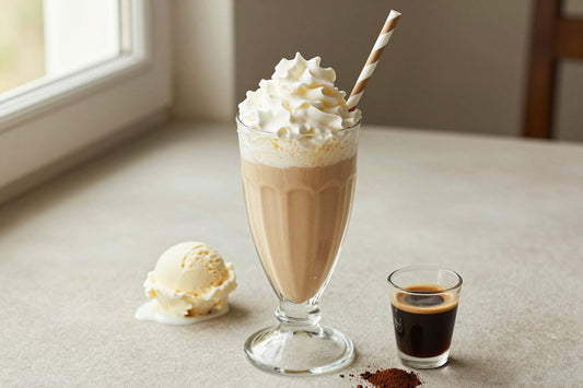 Cappuccino Milkshake in a glass