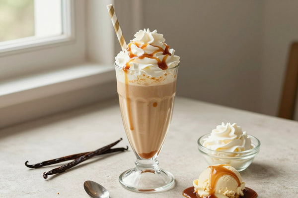 Caramel Latte Milkshake in a glass