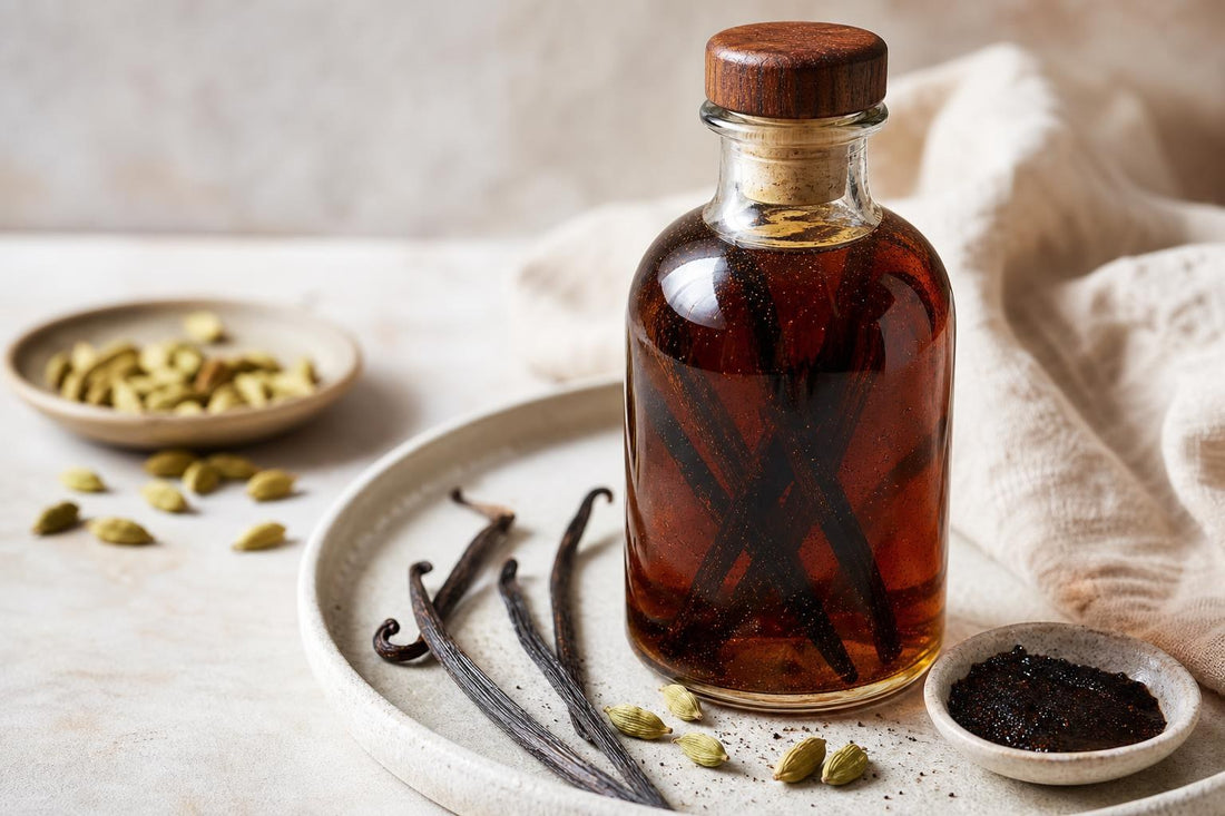 Cardamom homemade vanilla extract