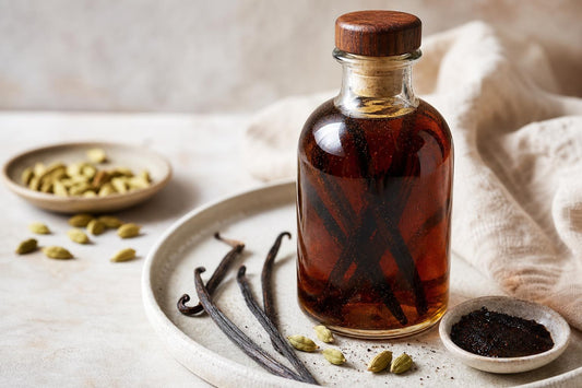 Cardamom homemade vanilla extract