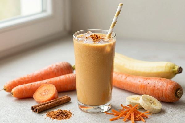 Carrot Cake Fall Smoothie in a glass
