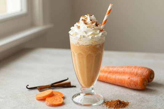 Carrot Cake Milkshake in a glass