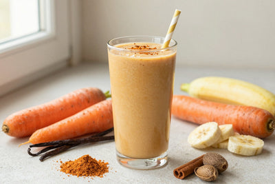 Carrot Cake Smoothie in a glass