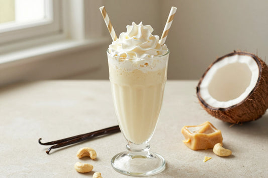 Cashew Coconut Milkshake in a glass