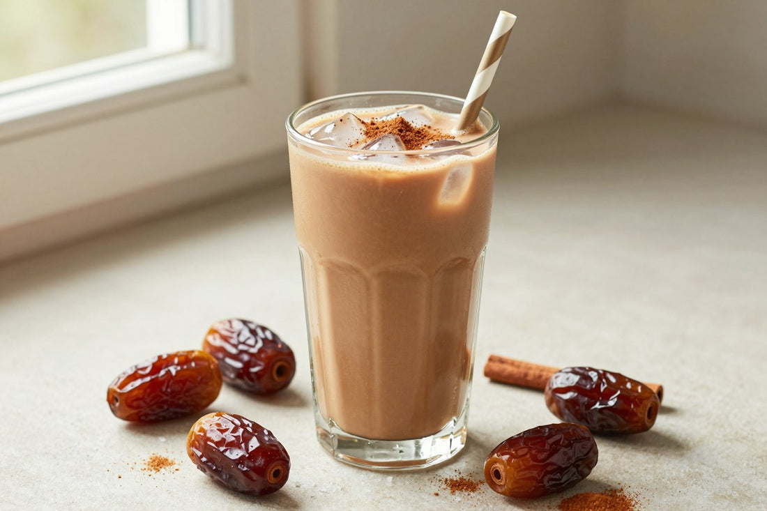 Chai Date Smoothie in a glass