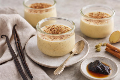Chai vanilla pudding made with Indonesian vanilla