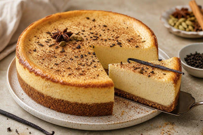 Chai vanilla cheesecake