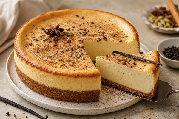 Chai vanilla cheesecake