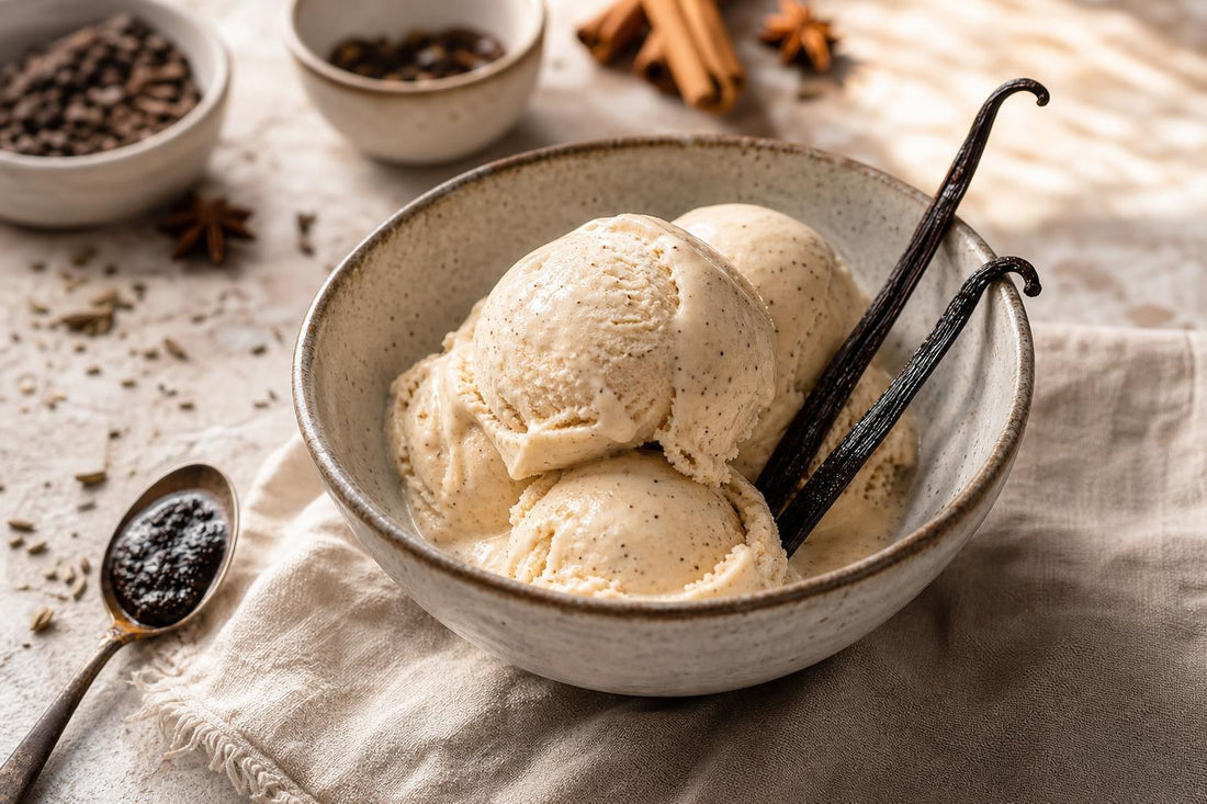 Chai vanilla ice cream