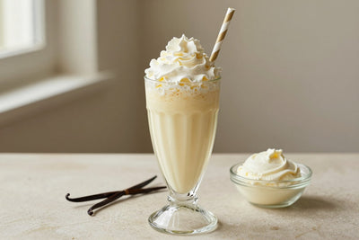 Cheese Danish Milkshake in a glass