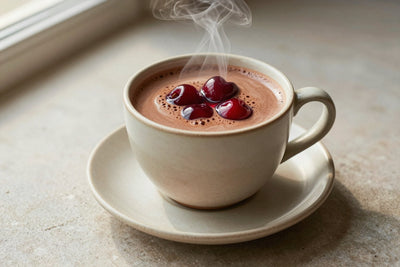 Cherry Cocoa in a ceramic mug