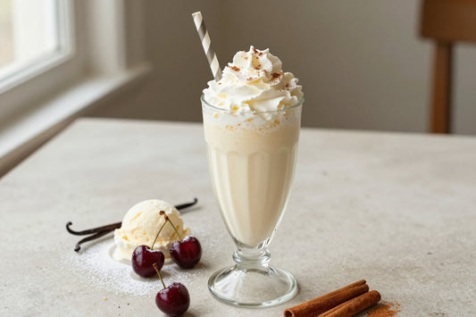 Cherry Danish Milkshake in a glass
