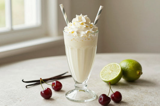 Cherry Lime Milkshake in a glass