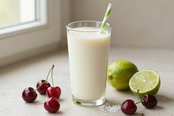 Cherry Lime Summer Smoothie in a glass