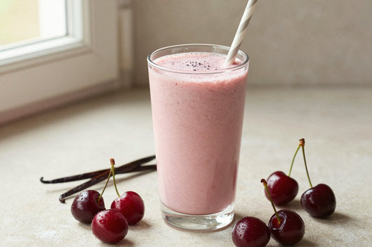 Cherry Vanilla Smoothie in a glass