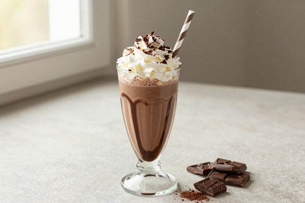 Chocolate Chai Milkshake in a glass