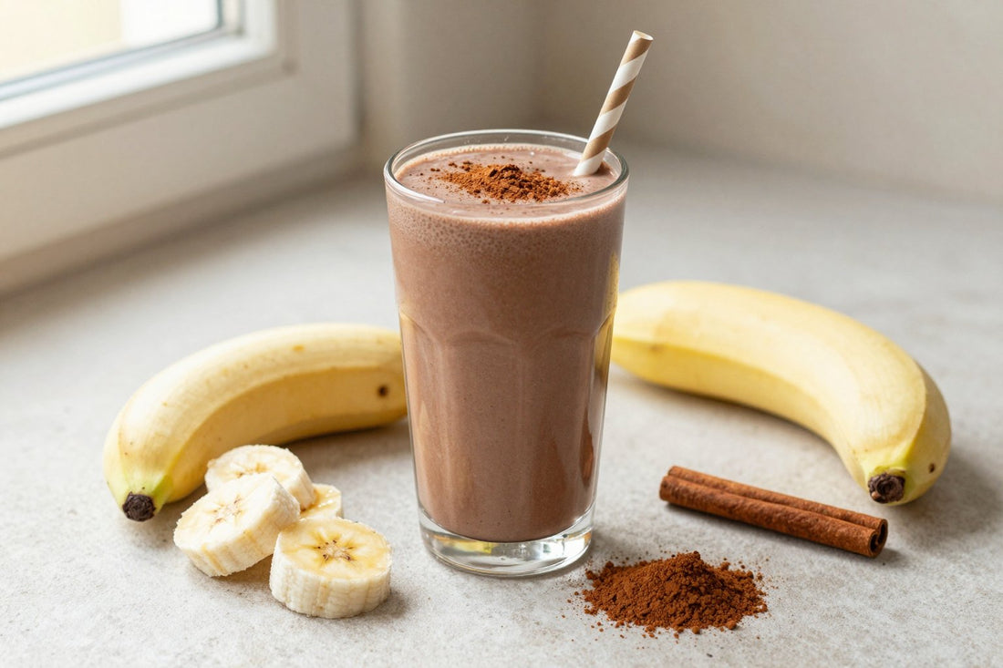 Chocolate Cinnamon Smoothie in a glass