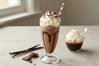 Chocolate Coffee Milkshake in a glass