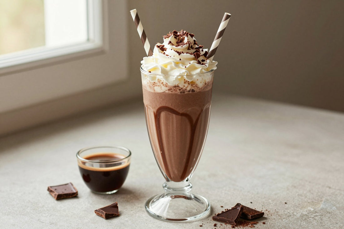 Chocolate Espresso Milkshake in a glass