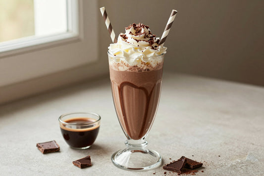 Chocolate Espresso Milkshake in a glass