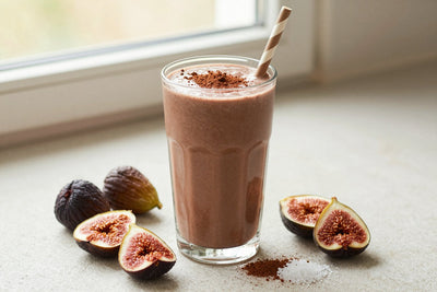 Chocolate Fig Smoothie in a glass