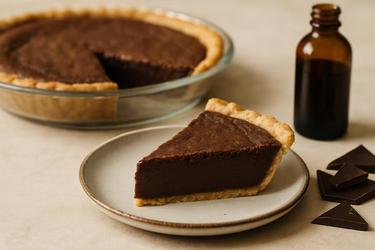 Slice of chocolate fudge pie