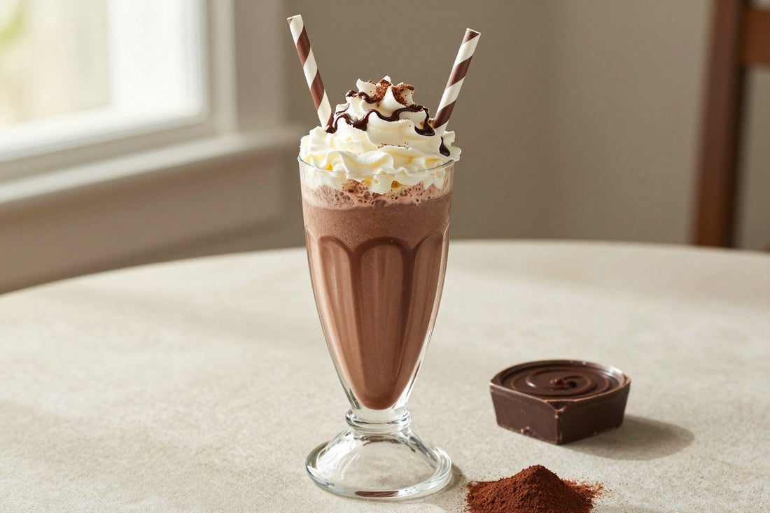 Chocolate Malt in a glass