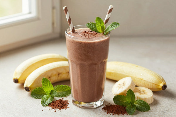 Chocolate Mint Smoothie in a glass