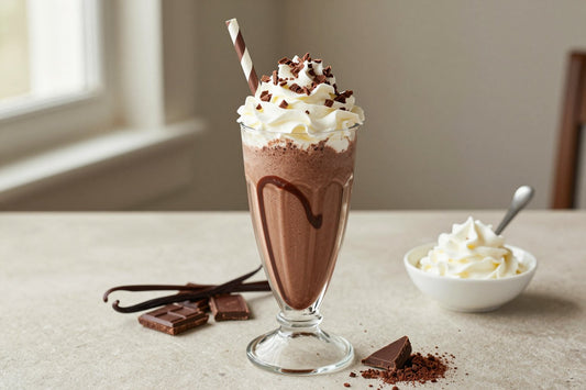 Chocolate Truffle Milkshake in a glass
