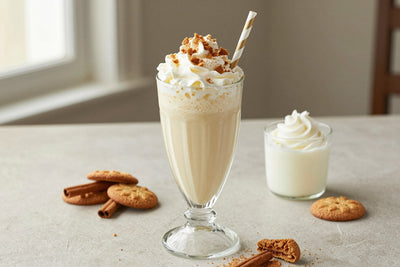 Christmas Cookie Milkshake in a glass