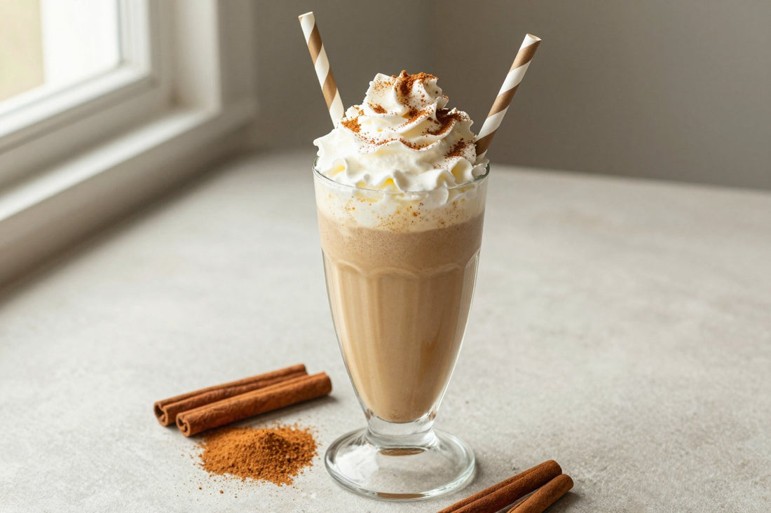 Cinnamon Coffee Milkshake in a glass