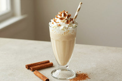 Cinnamon Crunch Milkshake in a glass