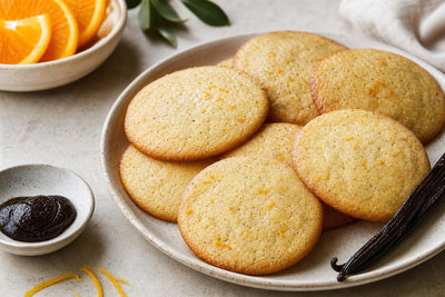 Citrus vanilla cookies made with Madagascar vanilla