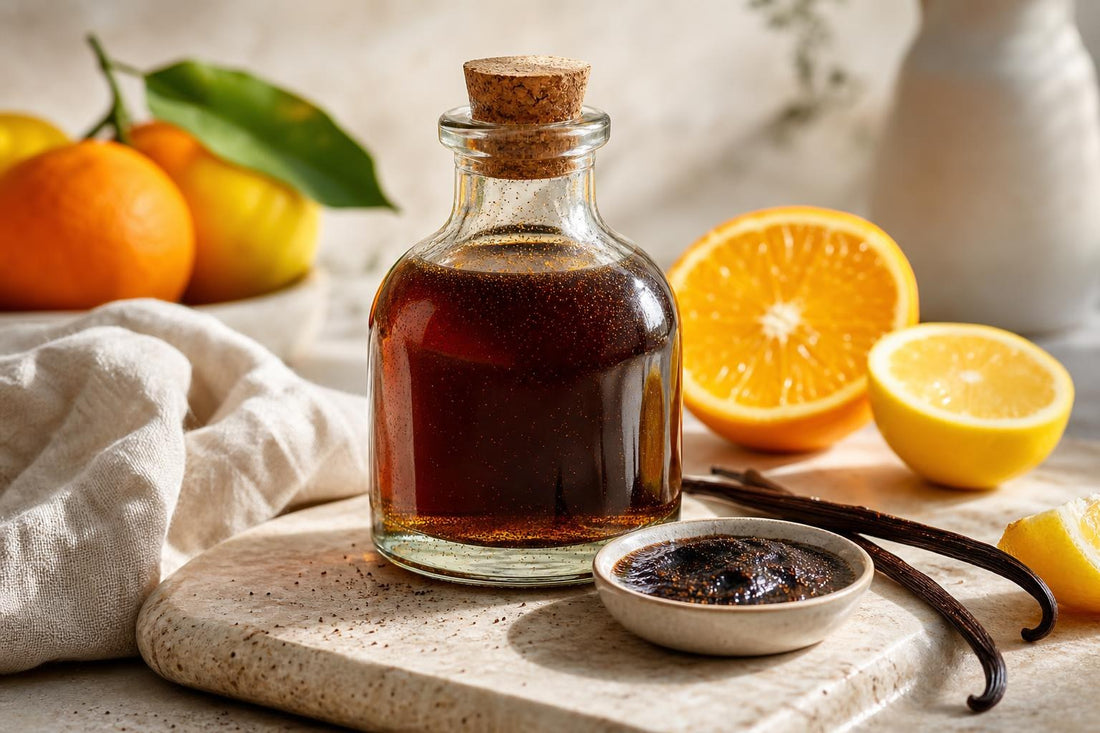 Citrus homemade vanilla extract
