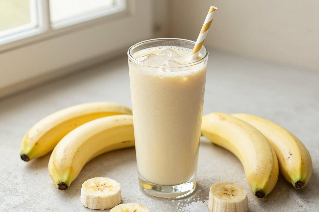 Classic Banana Smoothie in a glass