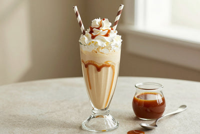 Classic Butterscotch Milkshake in a glass