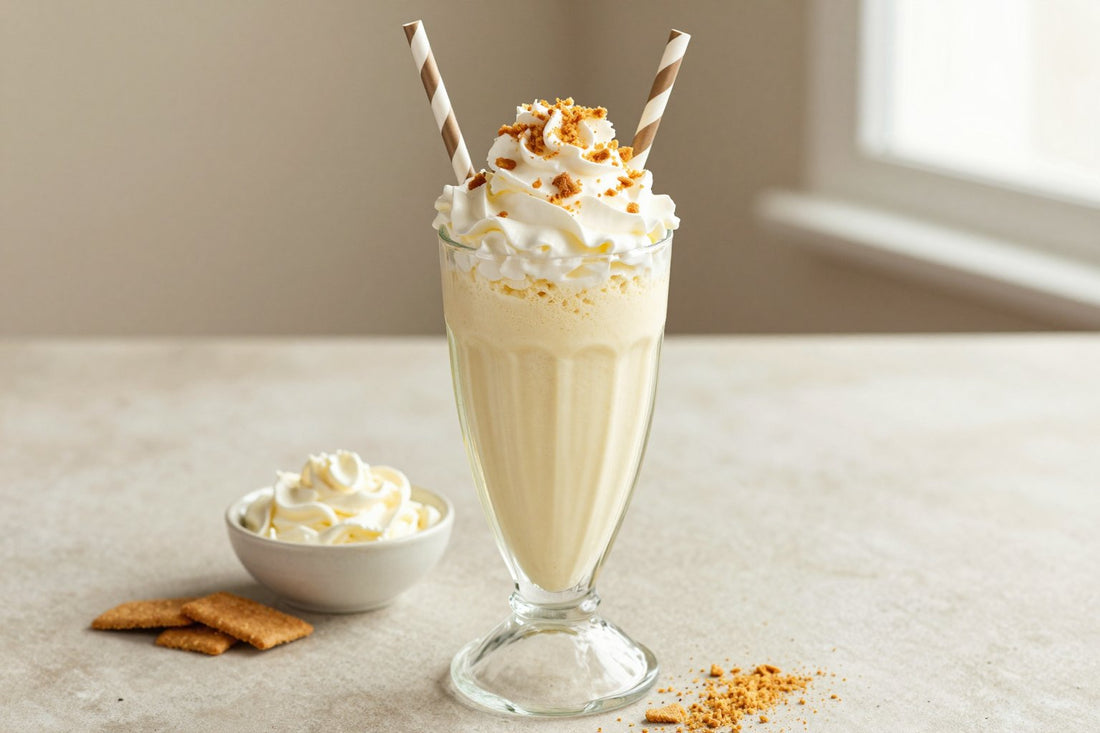 Classic Cheesecake Milkshake in a glass