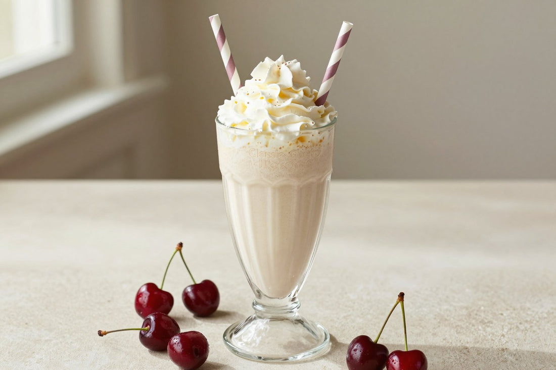 Classic Cherry Milkshake in a glass