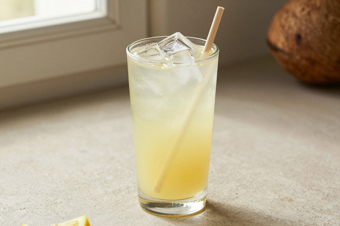 Coconut Lemonade in a glass