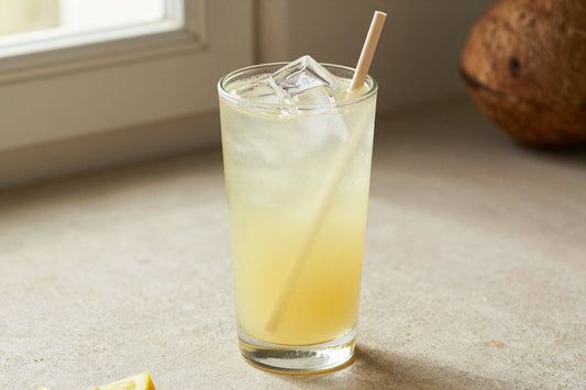 Coconut Lemonade in a glass
