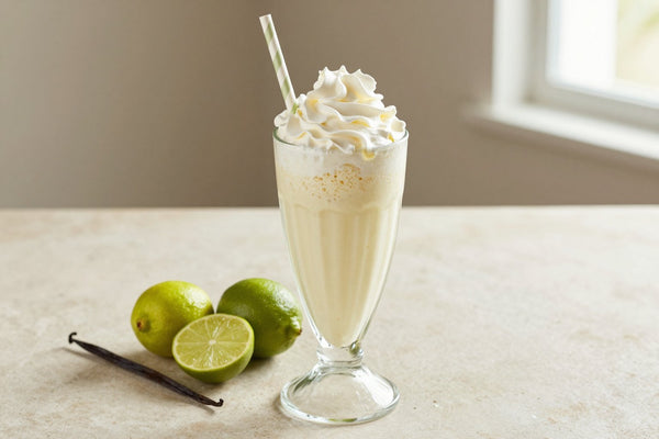 Coconut Lime Milkshake in a glass
