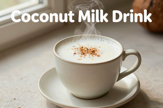 Coconut Milk Drink in a ceramic mug